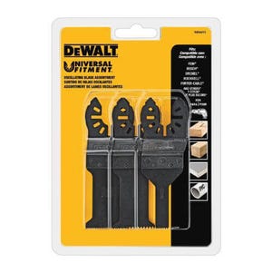 DeWALT® DWA4215 3 pc Oscillating Blade Set, Use with All Oscillating Tool, 1-3/4 in OAL, Steel