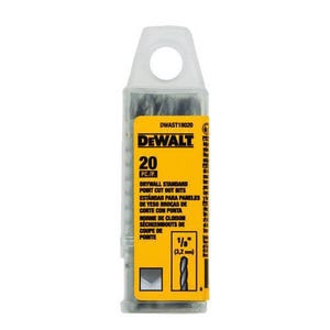 DeWALT® DWAST18020 Cut-Out Bit, For Use with Drywall Router, 1/8 in dia Drill Bit, 26000 rpm