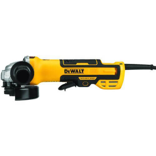 DeWALT® DWE43214 Brushless Small Angle Grinder, 5 in dia Wheel, 5/8-11 Arbor/Shank, 120 VAC, For Wheel: Type 27, Black/Yellow