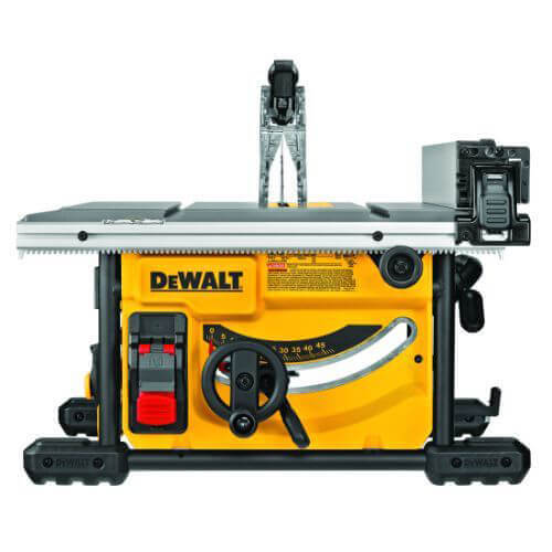 DeWALT® DWE7485 Compact Jobsite Table Saw, 8-1/4 in dia Blade, 5/8 in Arbor/Shank, 1-3/4 in 45°  Capacity, 2-9/16 in 90°  Capacity