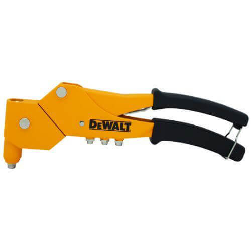 DeWALT® DWHTMR77C Heavy Duty Hand Riveter, 3/32 in, 1/8 in, 5/32 in, 3/16 in Rivet, Cast Aluminum