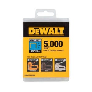 DeWALT® DWHTTA7085 Heavy Duty Narrow Crown Staples, 1/2 in L Leg, 25/64 in W Crown, Steel