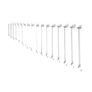 DeWALT® DWMT19234 Standard Combination Wrench Set, 17 pc, 1/4 to 1-1/16 in, 15° Open Offset, 13° Box Offset, Polished Chrome