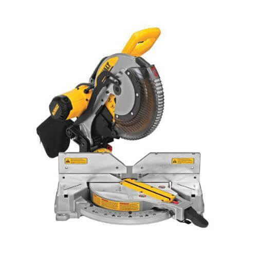 DeWALT® DWS716 Corded Electric Double Bevel Compound Miter Saw, 12 in dia Blade, 5/8 in, 1 in Arbor/Shank, 8 in, 3-39/64 in Bevel