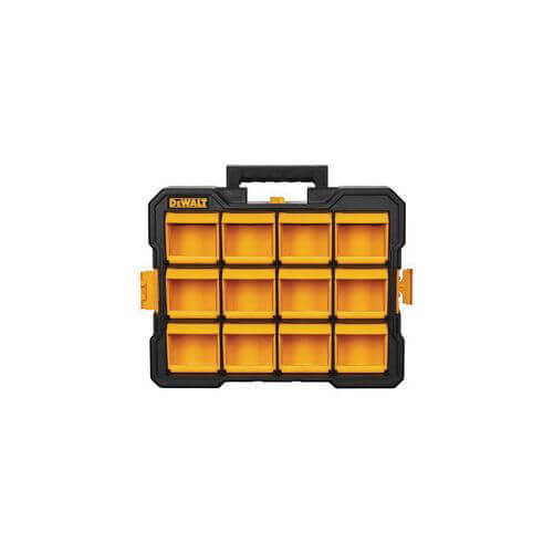 DeWALT® DWST14121 Flip Bin Organizer, 13-7/8 in H x 3-7/8 in W x 17-3/4 in D, 12 Removable Bins