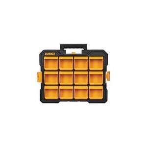 DeWALT® DWST14121 Flip Bin Organizer, 13-7/8 in H x 3-7/8 in W x 17-3/4 in D, 12 Removable Bins