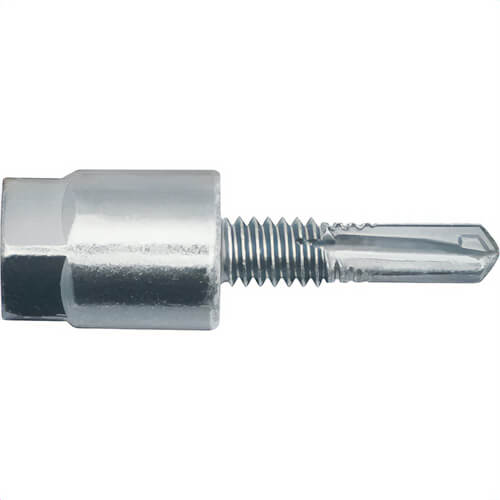 DeWALT® PFM2231100 Vertical Rod Hanger Anchor, 1/4 in dia, 1 in OAL, Carbon Steel, Zinc Plated