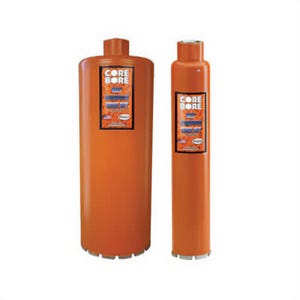 Core Bore® 05173 Heavy Duty Orange Wet Core Bit, 3/4 in Drill - Fraction, 0.75 in Drill - Decimal Inch, Alloy Steel