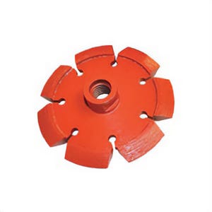 Core Cut® 27542 Heavy Duty Orange Tuck Point V-Crack Diamond Blade, 4 in dia Blade, 0.31 in W, 5/8 in Arbor/Shank