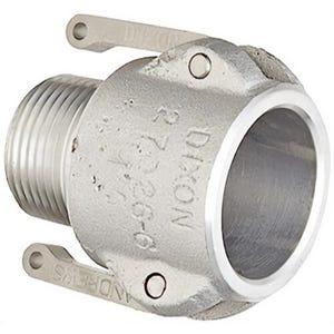 Dixon® 100-B-AL Coupler x Male NPT End Aluminum, 1 in