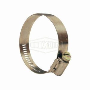 Dixon® Aero-Seal® 10008 Worm Gear Clamp, 32/64 to 58/64 in Clamp, Stainless Steel Band, Carbon Steel Bolt, Domestic