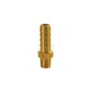 Dixon® 1020604BSPT Hose Barb Fitting, 1/4 x 3/8 in Nominal, Male BSPT x Hose Barb End Style, Brass