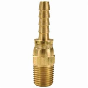 Dixon® 1030402C Standard Hose-to-Pipe Fitting, 1/4 x 1/8 in Nominal, Barb x Male NPTF Swivel End Style, Brass, Domestic