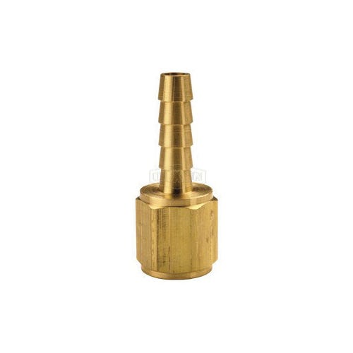 Dixon® 1040604C Solid Insert, 1/4 x 3/8 in, FNPT x Hose Barb, Brass