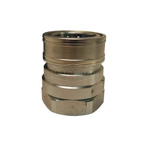 Snap-Tite by Dixon® 10VF10 H Series Interchange Valved Quick Connect Coupling, 1-1/4-11-1/2 Nominal, FNPT, Steel, Domestic
