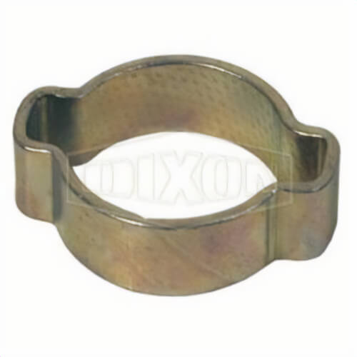 Dixon® 1518 Double Ear Pinch-On Clamp, 5/8 in Nominal, 0.591 in Closed dia x 0.709 in Open dia, Steel, Domestic