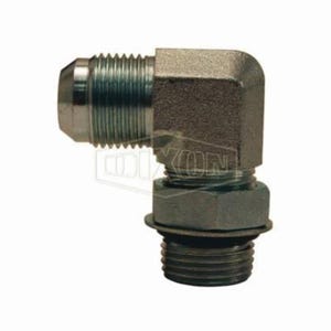 Dixon® 1238-06-04 Elbow, 9/16-18 x 7/16-20 Nominal, Male SAE O-Ring Boss™ x Male JIC, Steel, Domestic