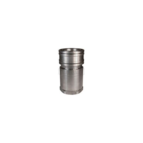 Dixon® 12HBF12-SS DQC H Industrial Interchange High Volume Female Coupler, 1-1/2-11 Nominal, Female BSPP, 316 Stainless Steel
