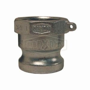 Dixon® 150-A-PM Boss-Lock™ Type A Cam and Groove Adapter, 1-1/4 in, Male Adapter x FNPT, Malleable Iron, Domestic