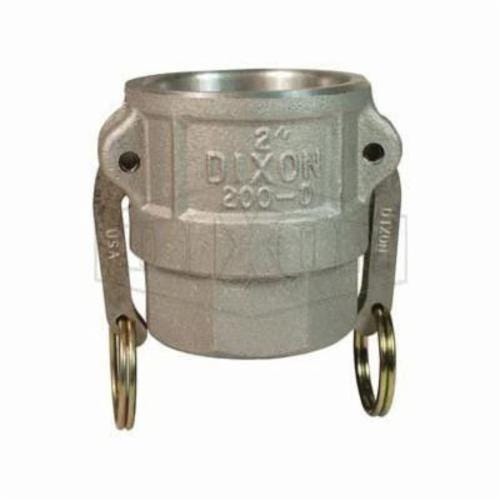 Dixon® 150-D-AL Type D Cam and Groove Coupler, 1-1/2 in Nominal, Female Coupler x FNPT End Style, Aluminum