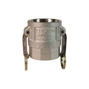 Dixon® 150-D-SS Type D Cam and Groove Coupler, 1-1/2 in Nominal, Female Coupler x FNPT End Style, 316 Stainless Steel, Domestic