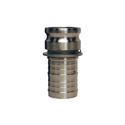 Dixon® 150-E-SS Boss-Lock™ Type E Cam and Groove Adapter, 1-1/2 in, Male Adapter x Hose Shank, 316 Stainless Steel, Domestic