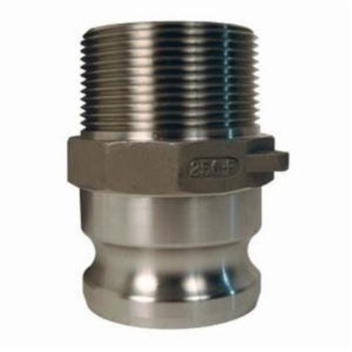 Dixon® 150-F-SS Boss-Lock™ Type F Cam & Groove Adapter, 1-1/2 in x 1-1/2-11-1/2 Nominal, Male Adapter x MNPT End Style, 316 Stainless Steel, Domestic