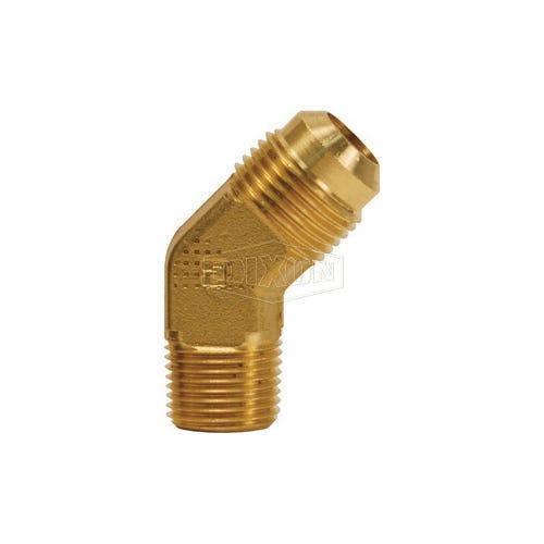 Dixon® 159F-8-6 Tube Elbow, 1/2 x 3/8 in Nominal, SAE Flare x MNPT, Brass