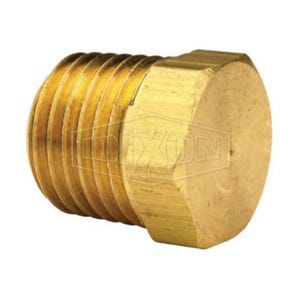 Dixon® 1631600C Hex Head Plug, 1 in Nominal, MNPT End Style, Brass