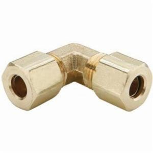 Dixon® 165C-02 The Right Connection Compression Union Elbow, 1/8 in x 5/16-24 Nominal, Tube x Straight End Style, Brass, Domestic