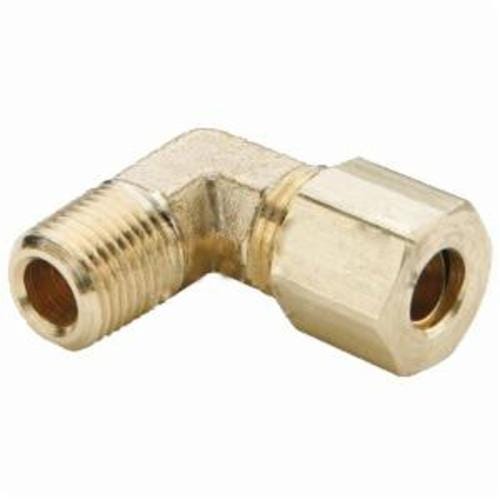 Dixon® 169C-0808 The Right Connection Tube-to-Pipe Elbow, 1/2 in x 11/16-20 Nominal, Tube x Straight MPT End Style, Brass, Domestic