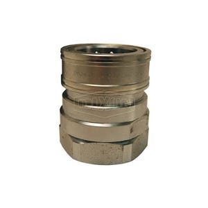 Snap-Tite by Dixon® 16VF16 H Series Interchange Valved Quick Connect Coupling, 2-11-1/2 Nominal, FNPT, Steel, Domestic