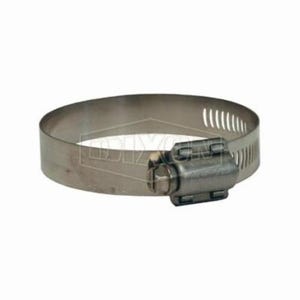 Dixon® Aero-Seal® 20006 Worm Gear Clamp, 28/64 to 50/64 in Clamp, Stainless Steel Band, 410 Stainless Steel Bolt, Domestic