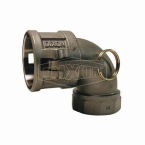 Dixon® 200D-90SS Type D 90° Cam and Groove Elbow, 2 in, Female Coupler x FNPT, 316 Stainless Steel, Domestic