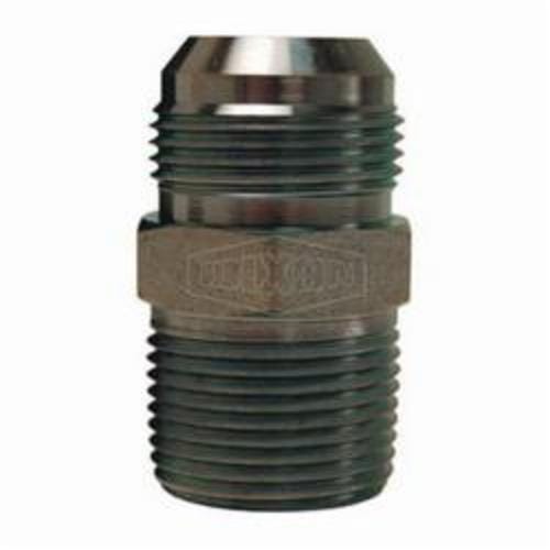 Dixon® 2404-12-8 Adapter, 1-1/16-12 x 1/2-14 Nominal, 37° Male JIC Flare x Male NPTF, Steel