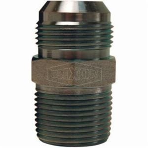 Dixon® 2404-16-12 Hydraulic Adapter, 1-5/16-12 x 3/4-14 Nominal, 37° Male Flare x MNPT, Steel, Domestic