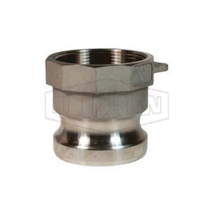 Dixon® 250-A-SS Boss-Lock™ Type A Cam and Groove Adapter, 2-1/2 in, Male Adapter x FNPT, 316 Stainless Steel