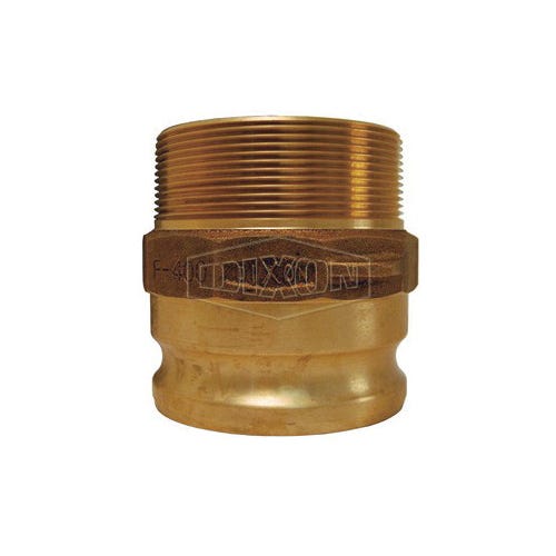 Dixon® 250-F-BR Boss-Lock™ Type F Cam and Groove Adapter, 2-1/2 in, Male Adapter x MNPT, Brass