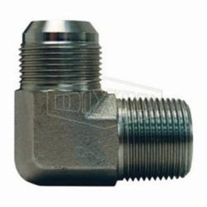 Dixon® 2501-4-2 Tube Elbow, 7/16-20 x 1/8-27 Nominal, 37° Male JIC Flare x Male NPTF, Steel