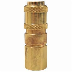 Dixon® 2AF2-B A Series Quick Connect Coupler, 1/4-18 Nominal, Quick Connect Coupler x FNPT, 500 psi Pressure, Brass, Domestic