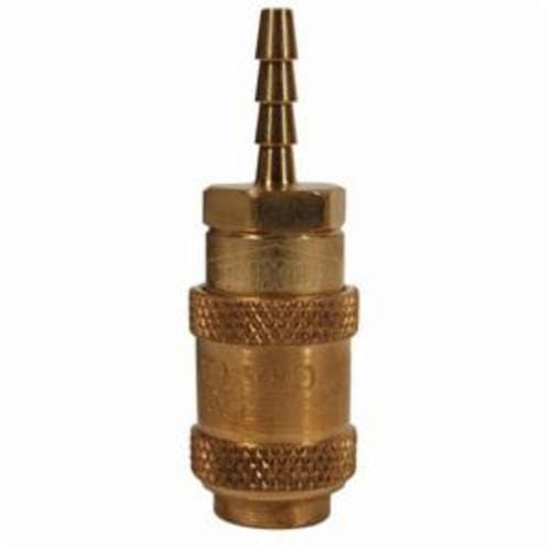 Dixon® 2AS2-B A Series Quick Connect Coupler, 1/4 in Nominal, Quick Connect Coupler x Hose Barb, 500 psi Pressure, Brass, Domestic