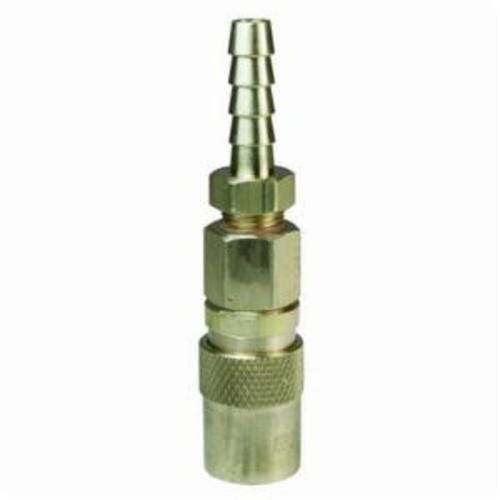Dixon® 3CMS4-B CM Series Quick-Release Valved Coupler, 1/2 in Nominal, Coupler x Barb, Brass, Domestic
