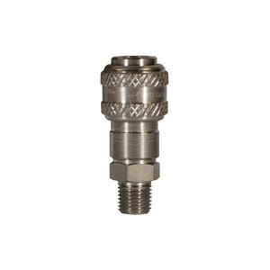 Dixon® 2DM2-S Industrial Male Quick Connect Coupler, 1/4-18 Nominal, Quick Disconnect Coupler x NPTF, 300 psi Pressure