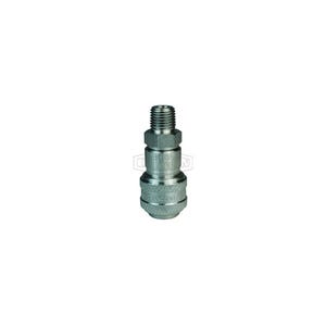 Dixon® 2DM3-S DF Series Industrial Automatic Male Quick Disconnect Pneumatic Coupler, 3/8-18 Nominal, Quick Disconnect Coupler x NPTF, 500 psi Pressure