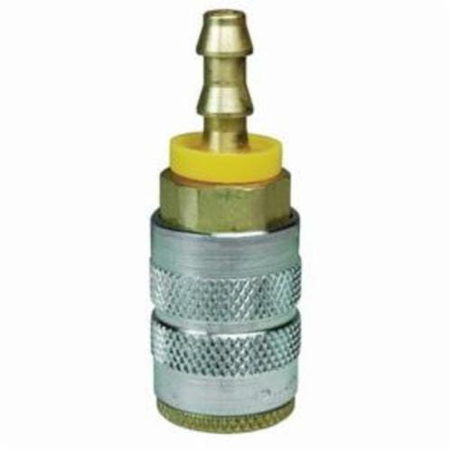 Dixon® 2FB2-B DQC DF Industrial Semi-Auto Pneumatic Coupler, 1/4 in Nominal, Push-On Barb End Style, Brass, Domestic