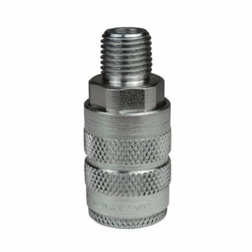 Dixon® 2FM2 D Interchange Semi-Automatic Pneumatic Coupler, 1/4 in, Quick-Connect x MNPT, Steel