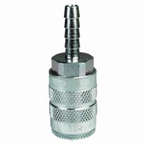 Dixon® 2FS2 DQC DF Industrial Semi-Auto Pneumatic Coupler, 1/4 in Nominal, Coupler x Standard Barb End Style, Steel, Domestic
