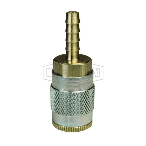 Dixon® 2JS3-B J Series Tru-Flate Automotive Quick Disconnect Pneumatic Hose Barb Coupler, 3/8 in Nominal, Quick Disconnect Coupler x Standard Hose Barb