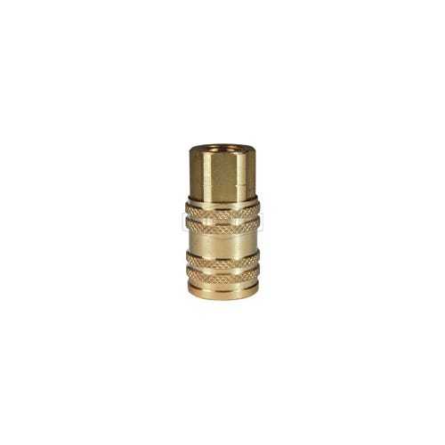 Dixon® 2MF3-B M Series ARO Quick Disconnect Pneumatic Coupler, 3/8 in Nominal, Quick Disconnect Coupler x FNPT, 300 psi Pressure, Brass