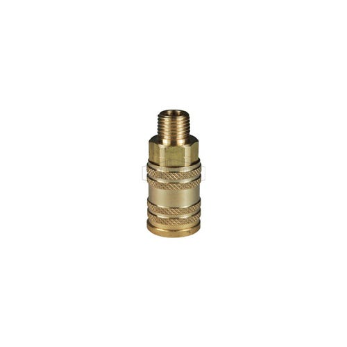 Dixon® 2MM2-B M Series ARO Quick Disconnect Pneumatic Coupler, 1/4 in Nominal, Quick Disconnect Coupler x FNPT, 300 psi Pressure, Brass